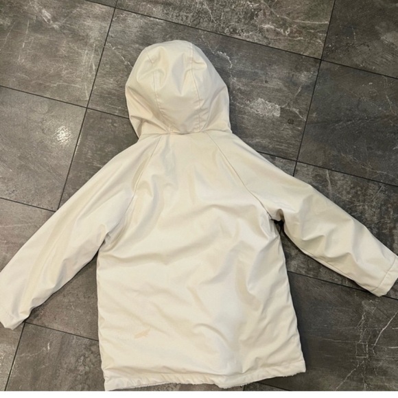 Zara Beige Hooded Puffer Jacket warm waterproof 9/10 - Picture 9 of 9